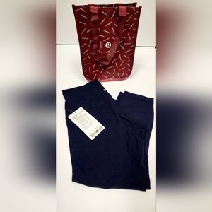 Lululemon Navy Blue Align High Rise Crop Leggings 23"